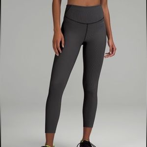 LuluLemon Base Pace High-Rise Tight 25” Two-Toned Ribbed